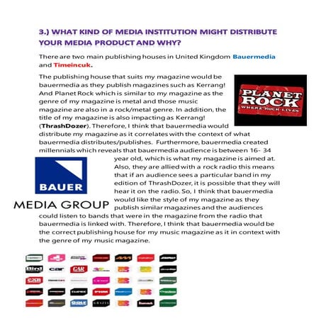 Evaluation – question 3