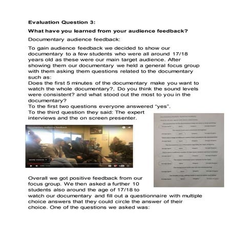 Evaluation question 3 - Hiral