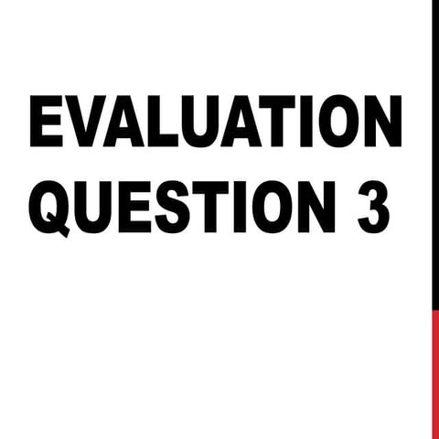 Evaluation 3 | PPTX