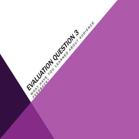 Evaluation Question 3