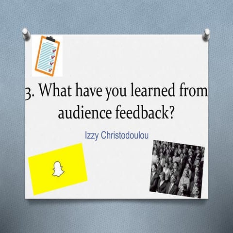 Evaluation question 3 