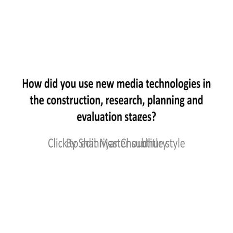 Evaluation question 4