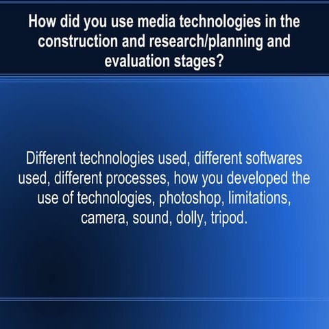 Evaluation question 4
