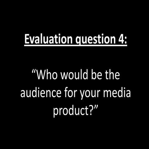 Question 4 media studies | PPTX