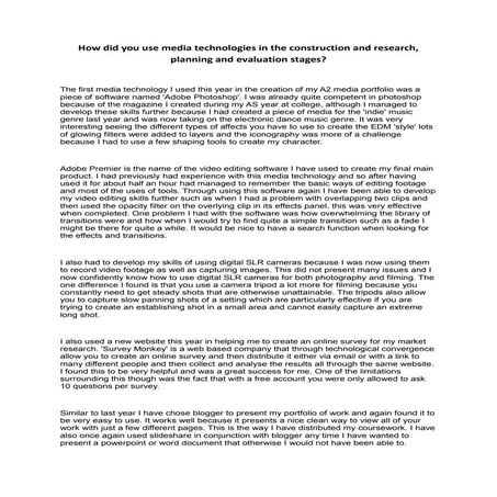 Evaluation question 4