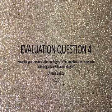 Evaluation question 4