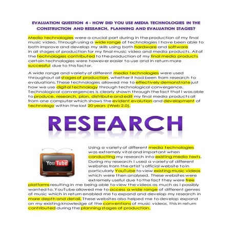 Evaluation Question 4 - How did you use media technologies in the constructio...