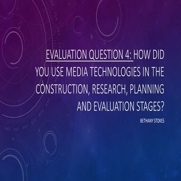 Evaluation question 4