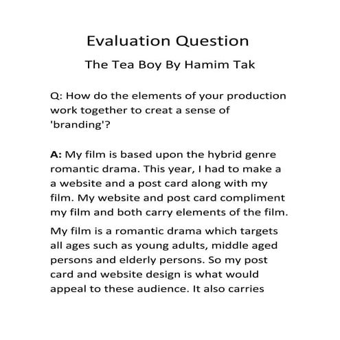 Evaluation question#4