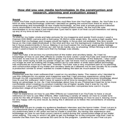 Evaluation question 4