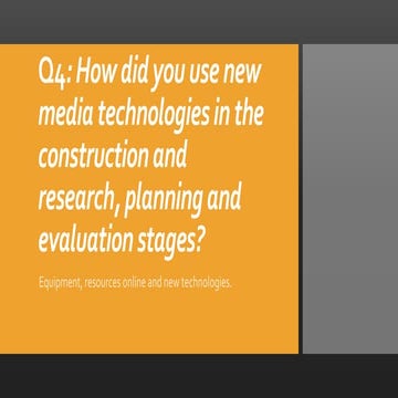 Evaluation question 4