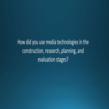 Evaluation question 4