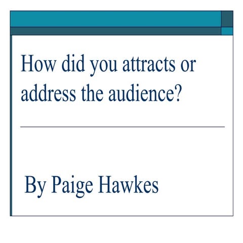 Evaluation Question 5