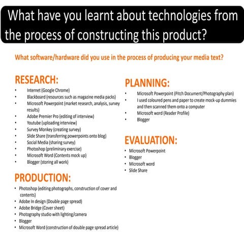 Evaluation: Question 6