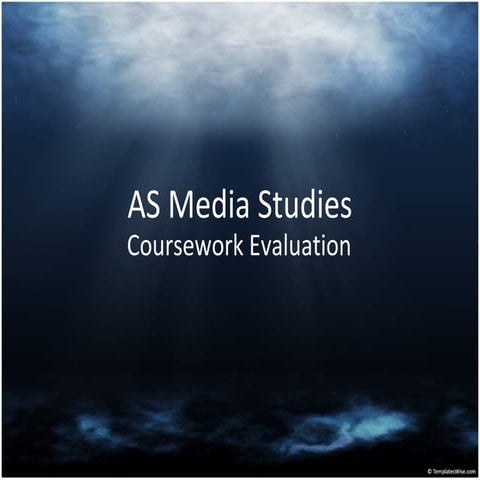 AS Media Studies Evaluation Questions