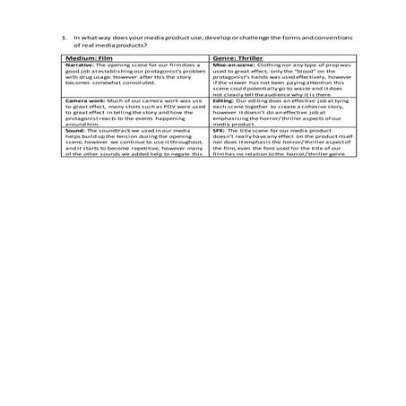 AS Media Evaluation questions