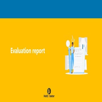 Evaluation report