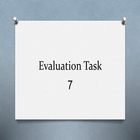 Evaluation task 1 myles
