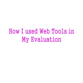 Evaluation web tools