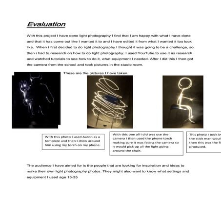 Evaluation of photos | PPT