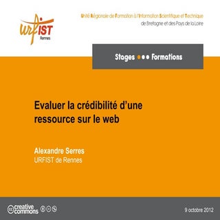 Evaluer la crédibilité d'une ressou...