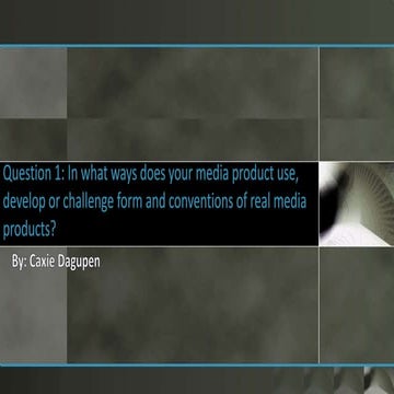 Evalutaion question 1