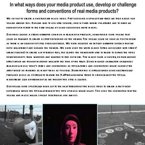 Music Video Project Evaluation