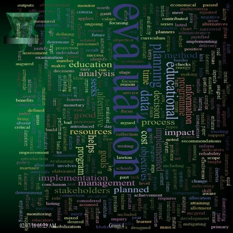 Evalution of educational planning