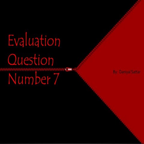 Evalution question 7