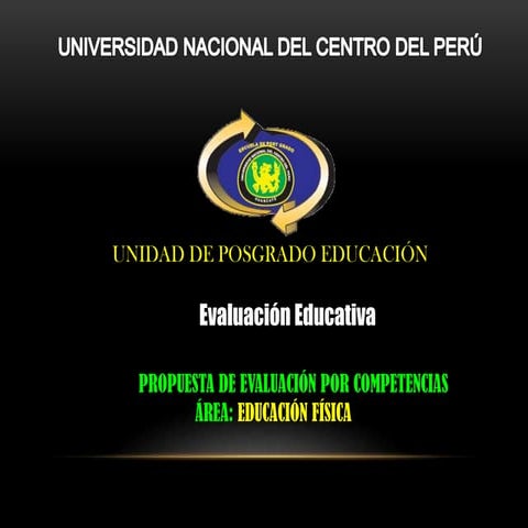Evaluación por Competencias ED. FÍSICA Y PSICOMOTRICIDAD