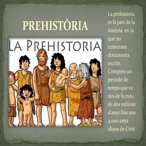 La Prehistòria | PPT