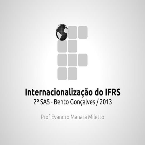 Internacionalização do IFRS