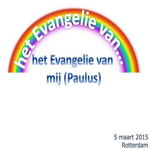 Evangelie van mij