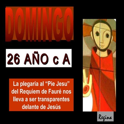 Evangelio domingo 25 de septiembre
