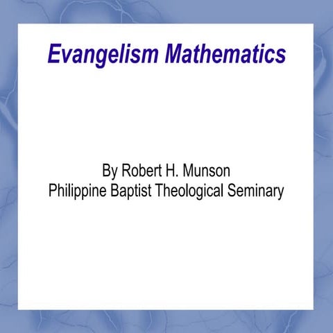 Evangelism math