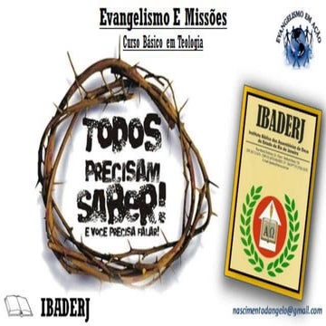 Evangelismo e missões ibaderj Parte 1
