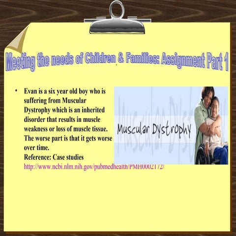 Evan is a six year old boy who