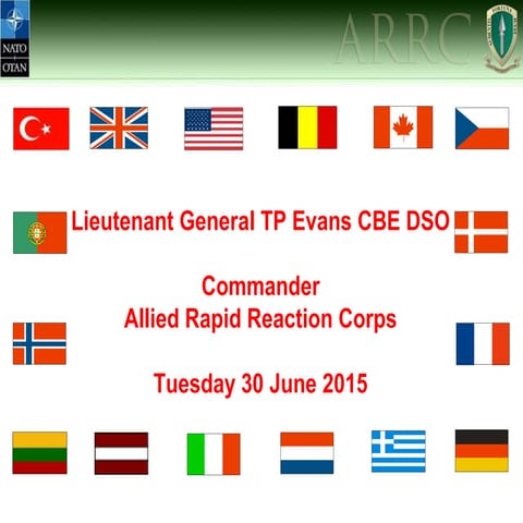 Lieutenant General Timothy Evans - RUSI Land Warfare Conference 2015