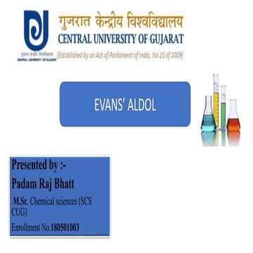 Evans aldol ppt