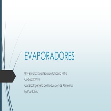 Evaporadores