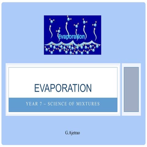 Evaporation