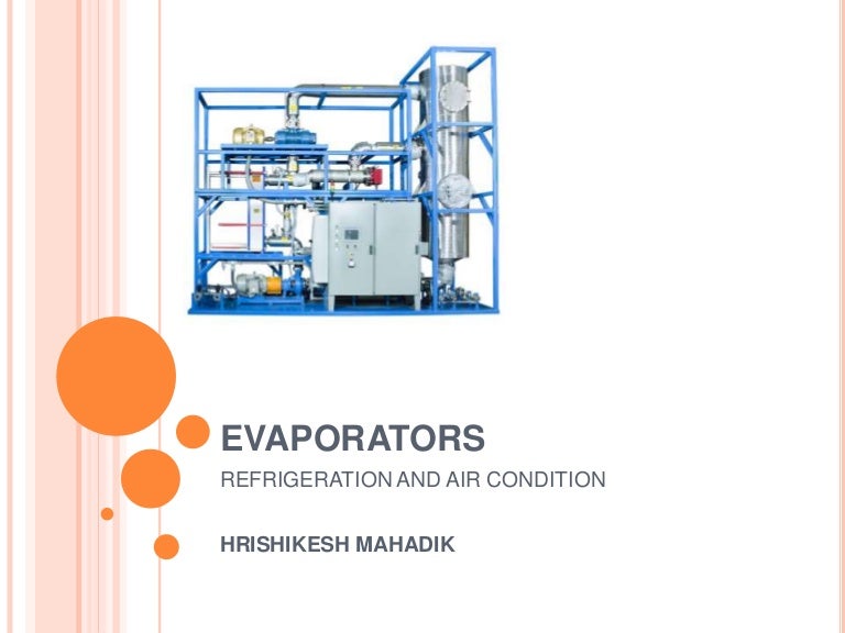 Evaporators