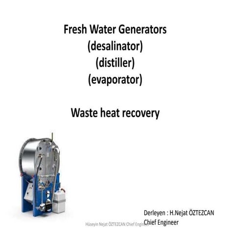Marine Fresh Water Generators 