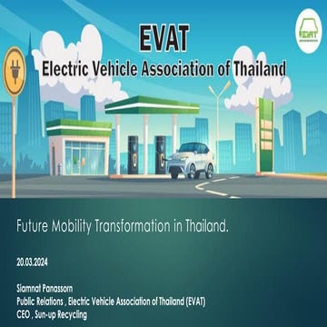 EVAT - Future Mobility Transformation in Thailand