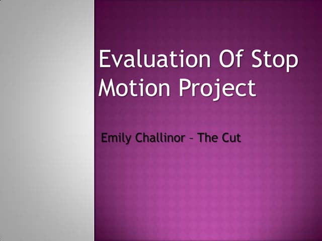 Evauation Mini Movie