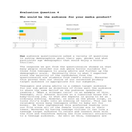 Evaulation question 4