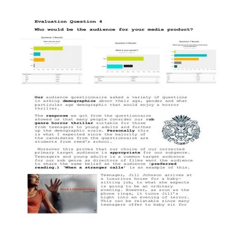 Evaulation question 4