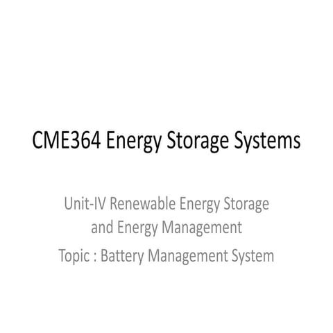 Electric Vehicle Battery Management System