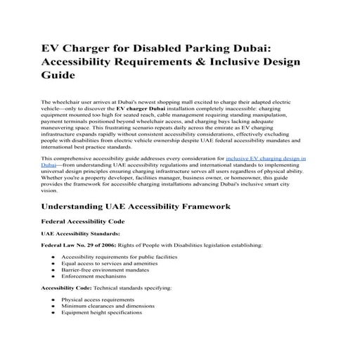 EV Charger for Disabled Parking Dubai_ Accessibility Requirements ...