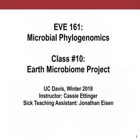 EVE 161 Winter 2018 Class 10
